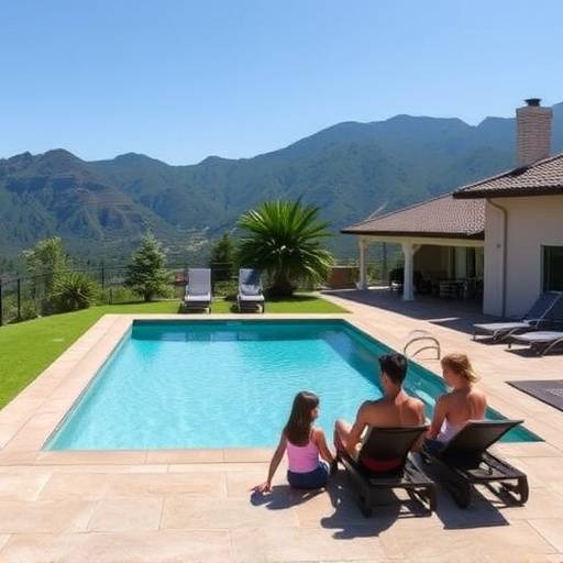 Family home in Newlands with swimming pool and mountain backdrop