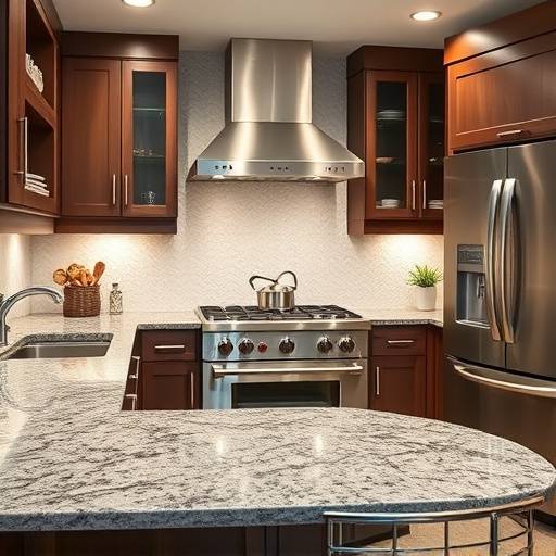 Gourmet kitchen featuring stainless steel appliances and granite countertops